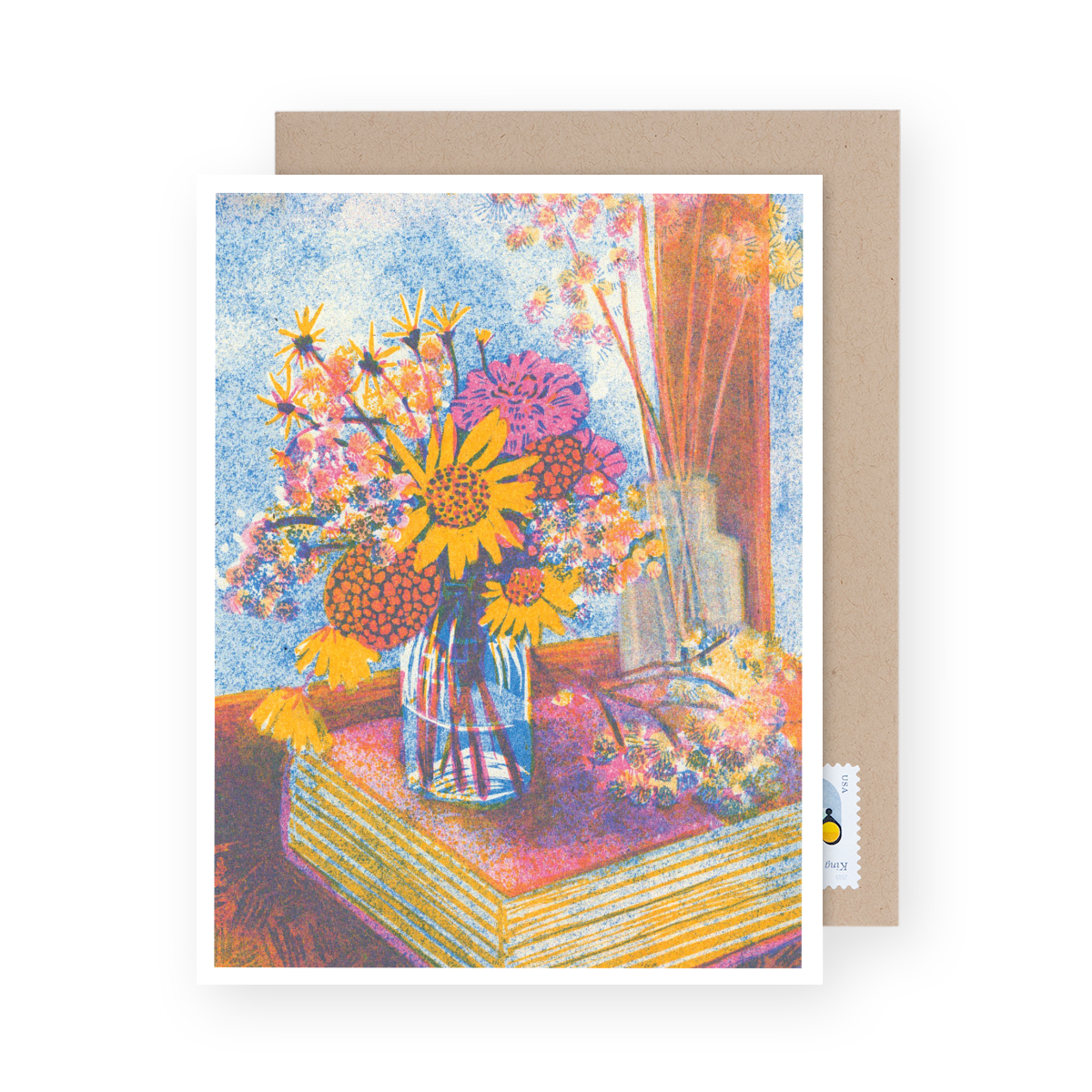 Still Life with Books And Flowers