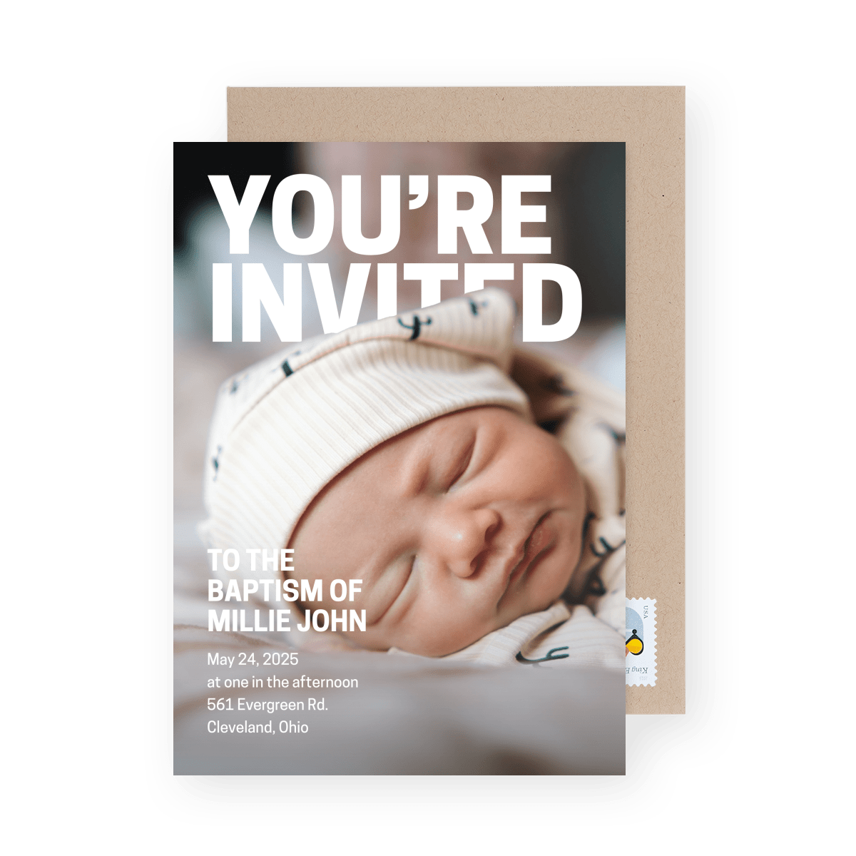 Custom Baptism Invitation 