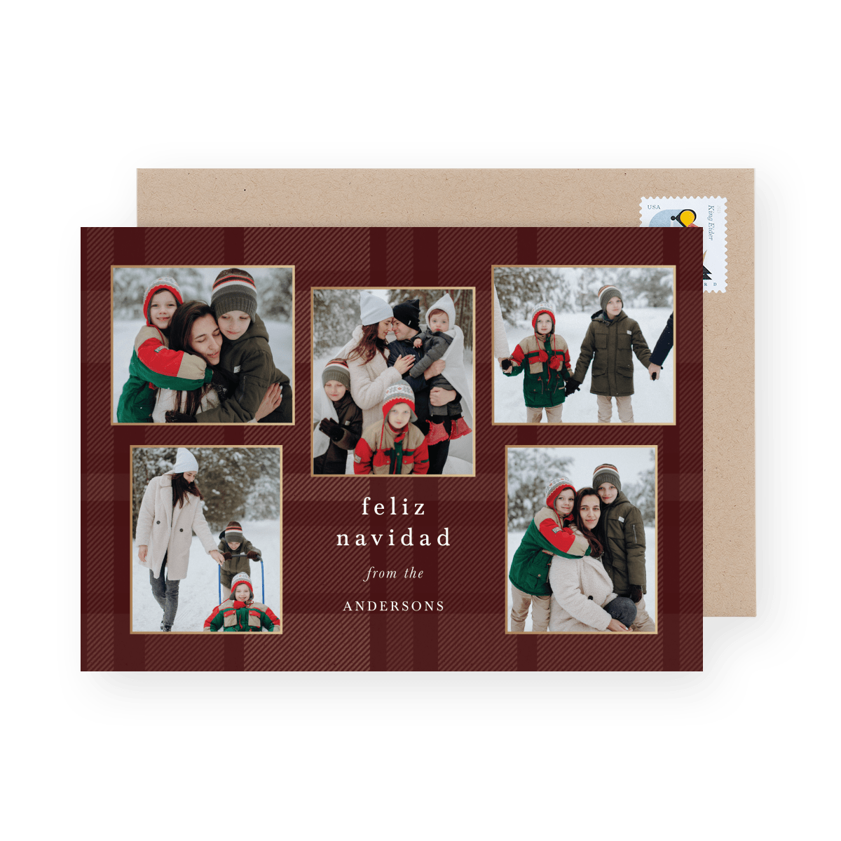 Plaid Frames Feliz Navidad