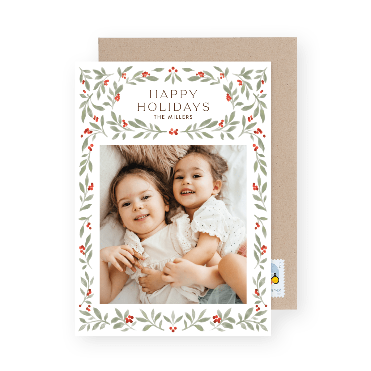 Watercolor Border Holidays