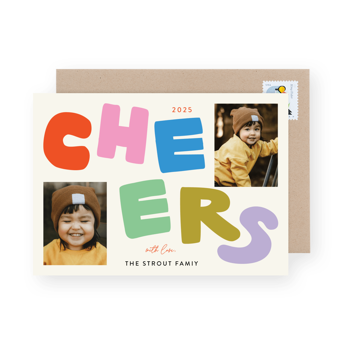 Hand Drawn Cheers Cream