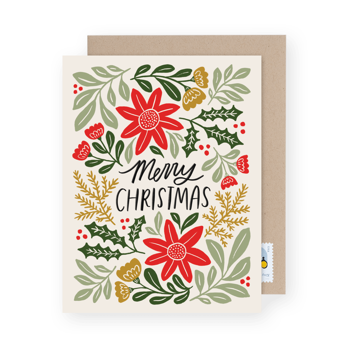 Merry Floral Christmas