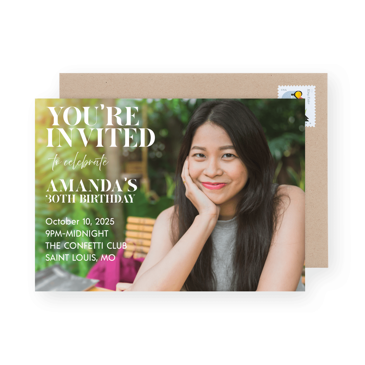 Minimal Birthday Invite