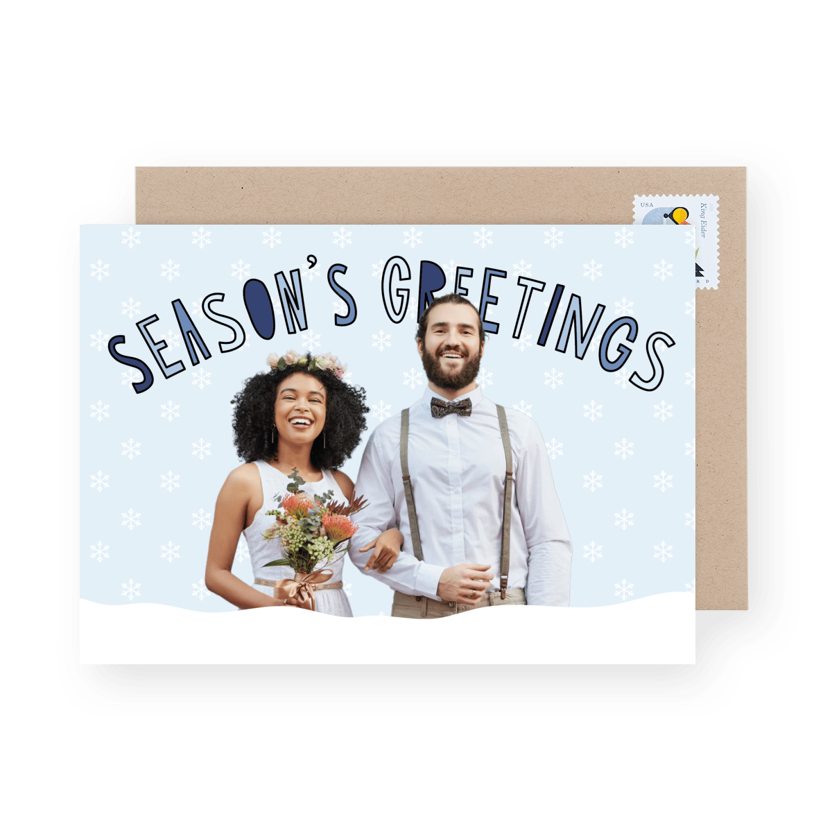 Snowy Cutout Newlywed