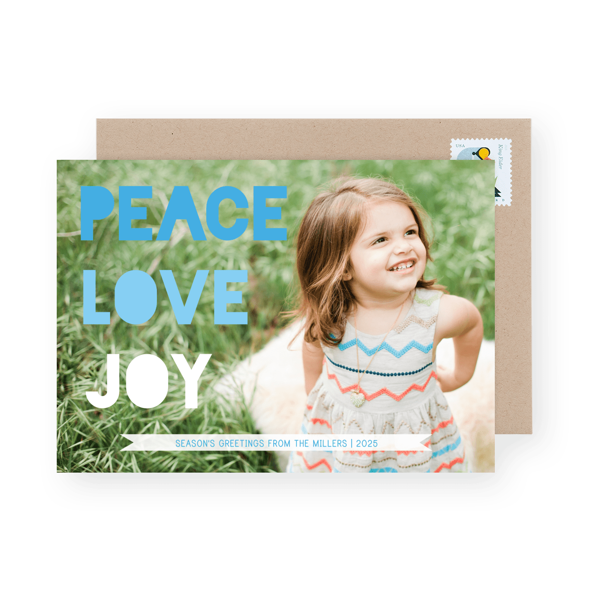 Peace Love Joy Blue