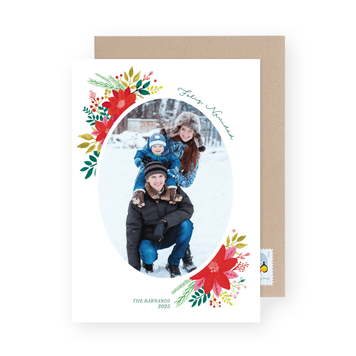 Floral Feliz Navidad