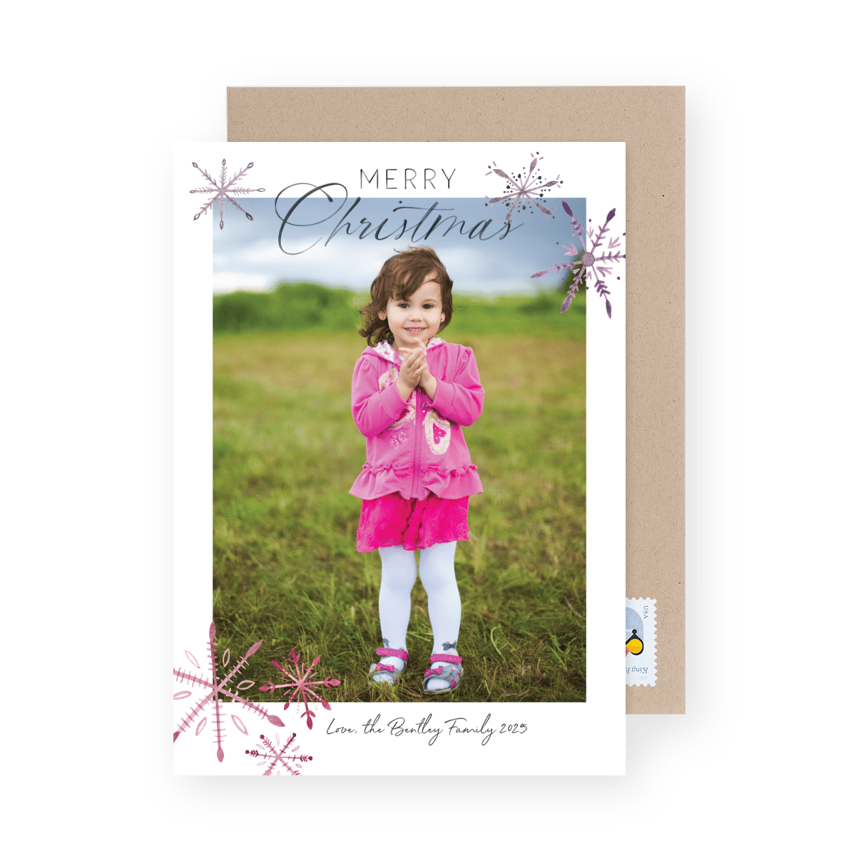 Snowflake White Border