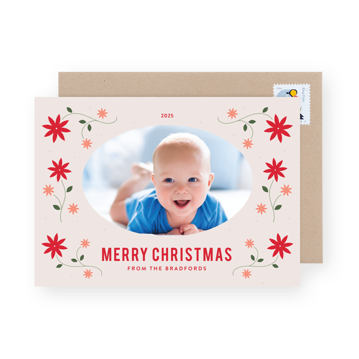 Neutral Floral Frame