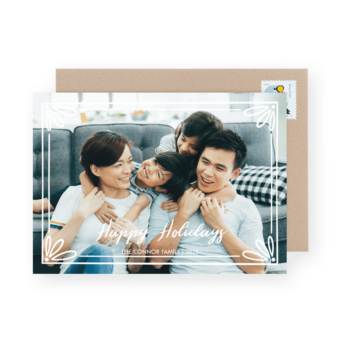 Simple White Frame Holiday