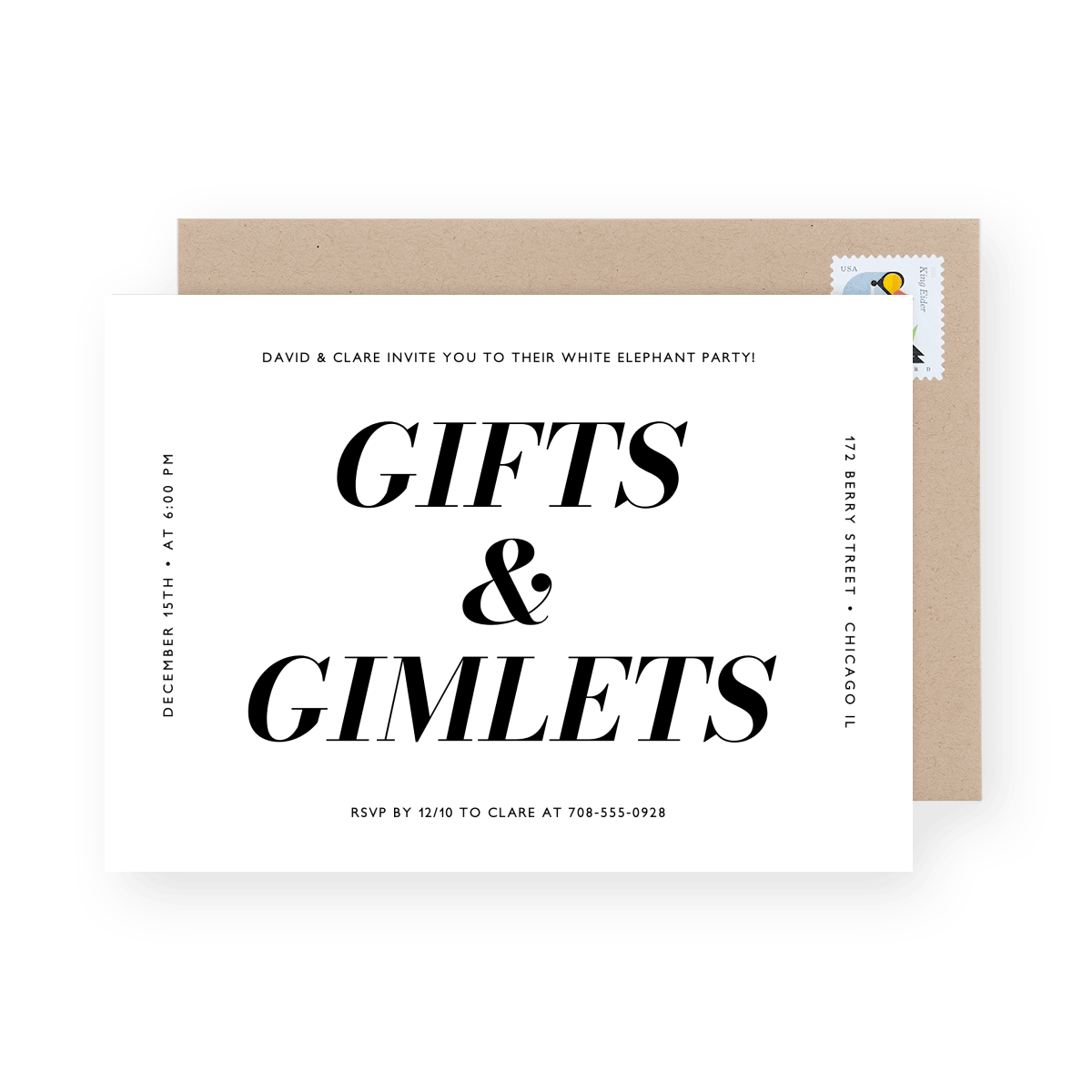 Holiday Centered Invite