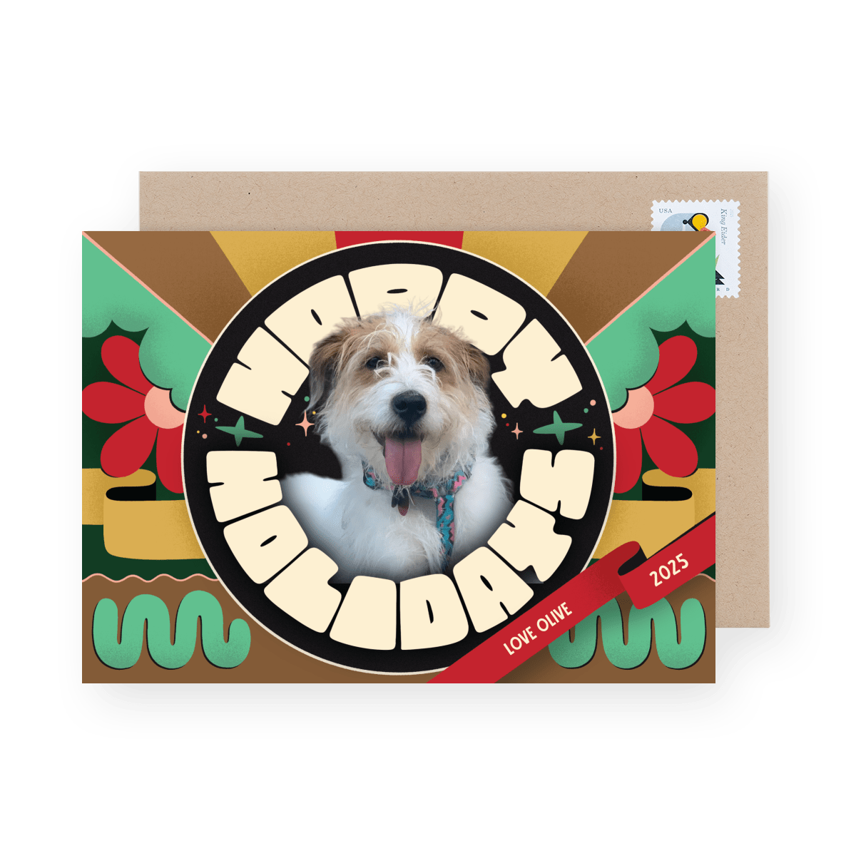 Retro Pet Holiday Round