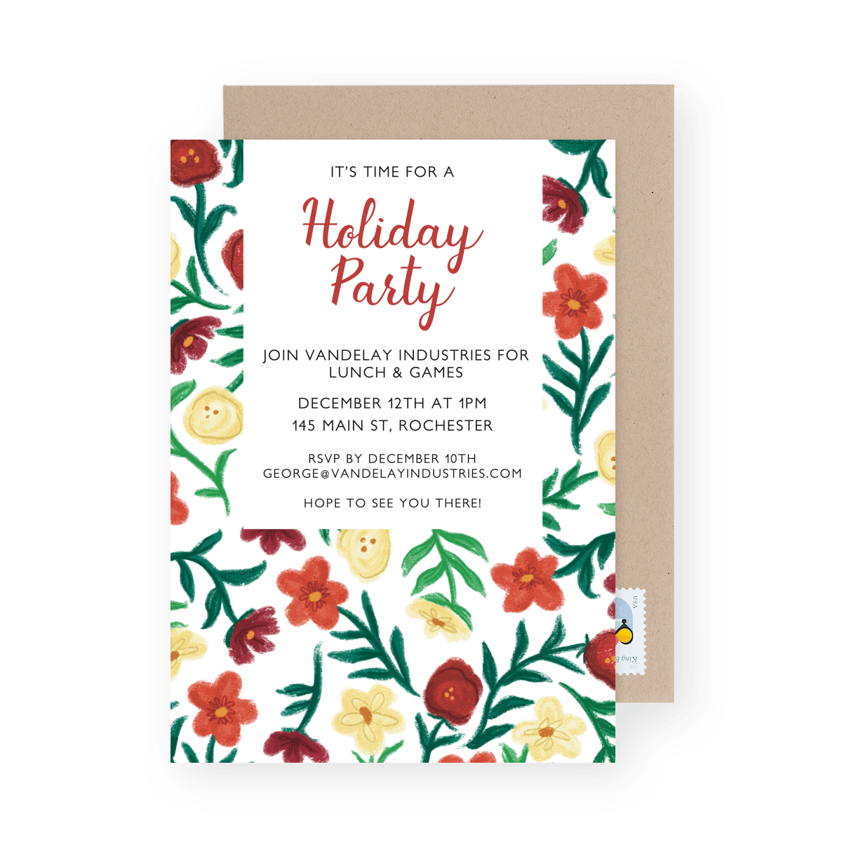 Floral Party Invite