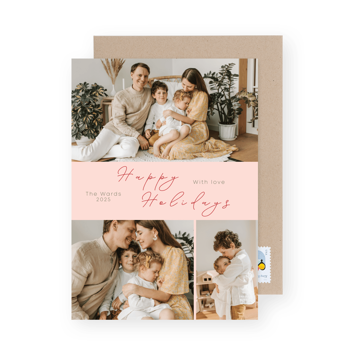 Pink Multi Photo Holidays