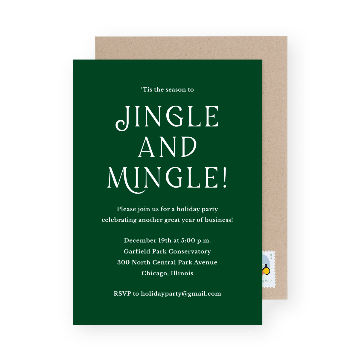 Jingle And Mingle Invite