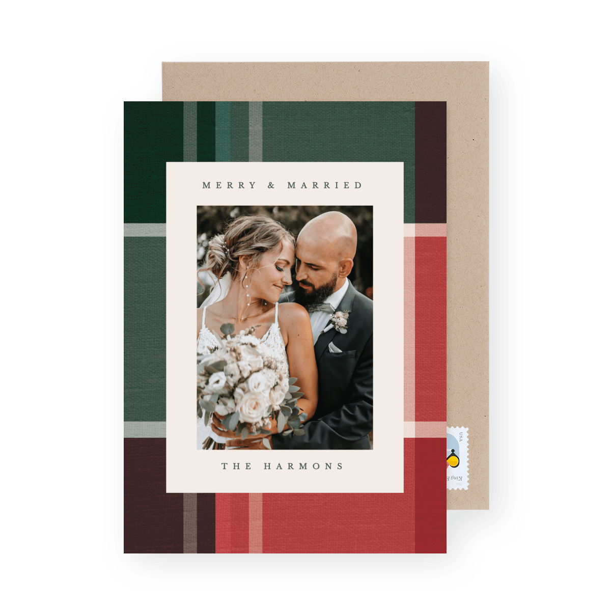 Colorblock Plaid Newlywed