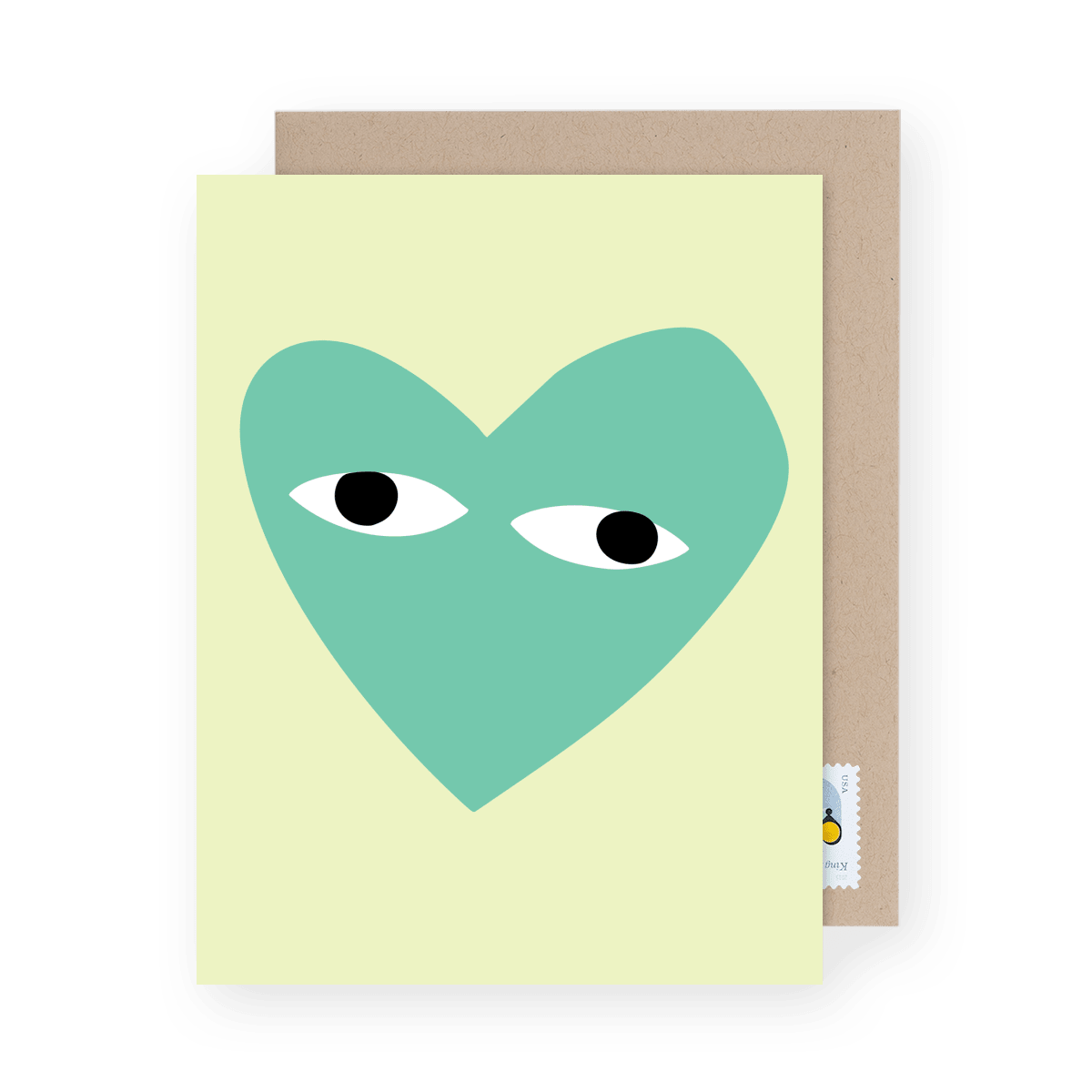 Green Turquoise Heart Guy