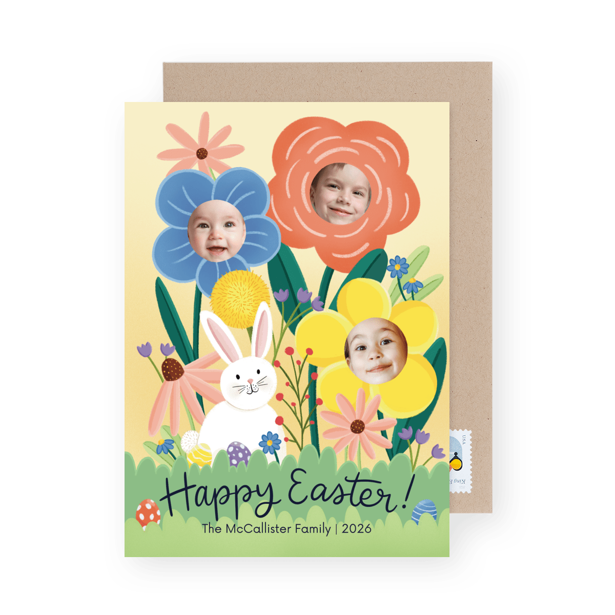 Happy Easter Photo Flowers