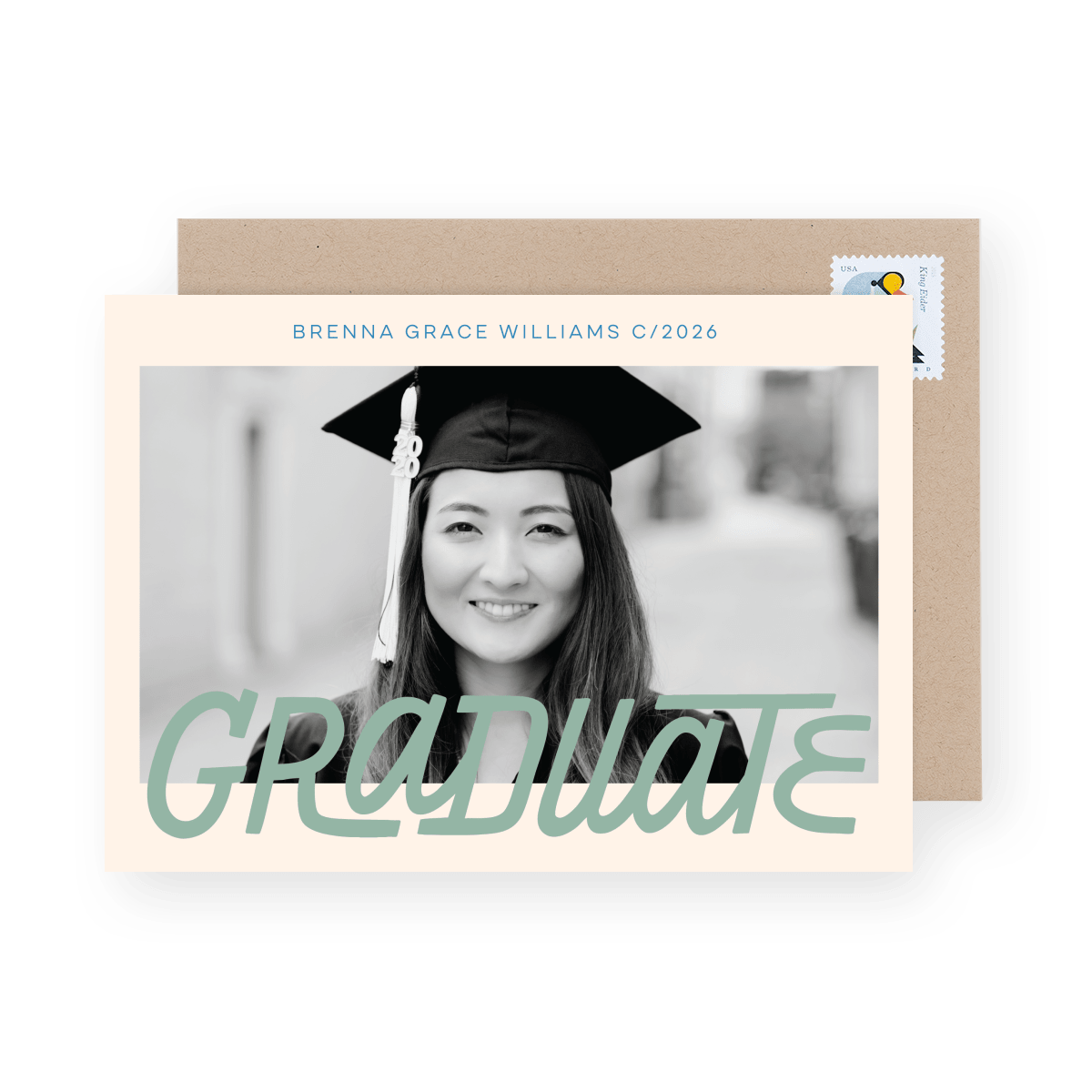 Graduate Lettered Green