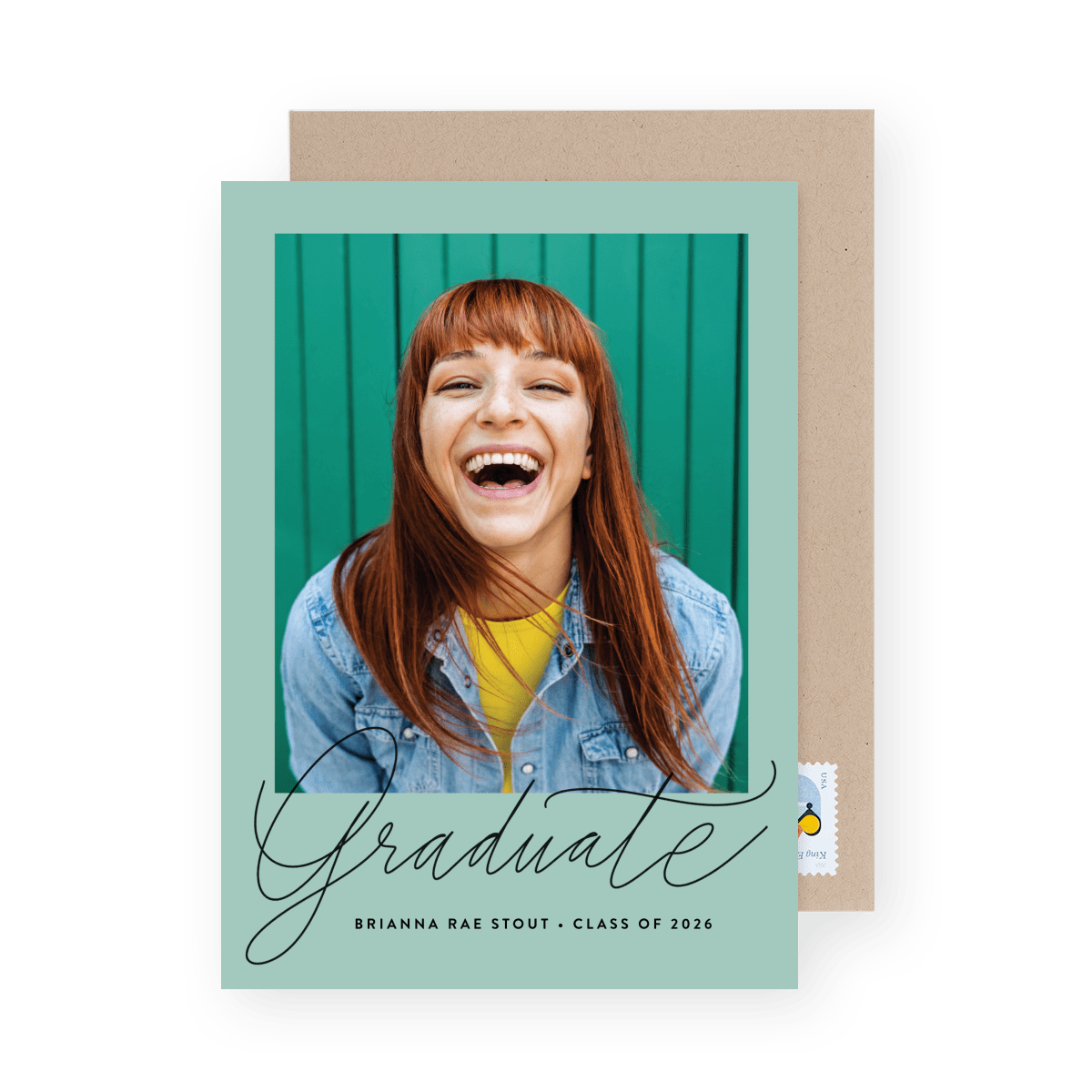 Script Grad Lettered Sage