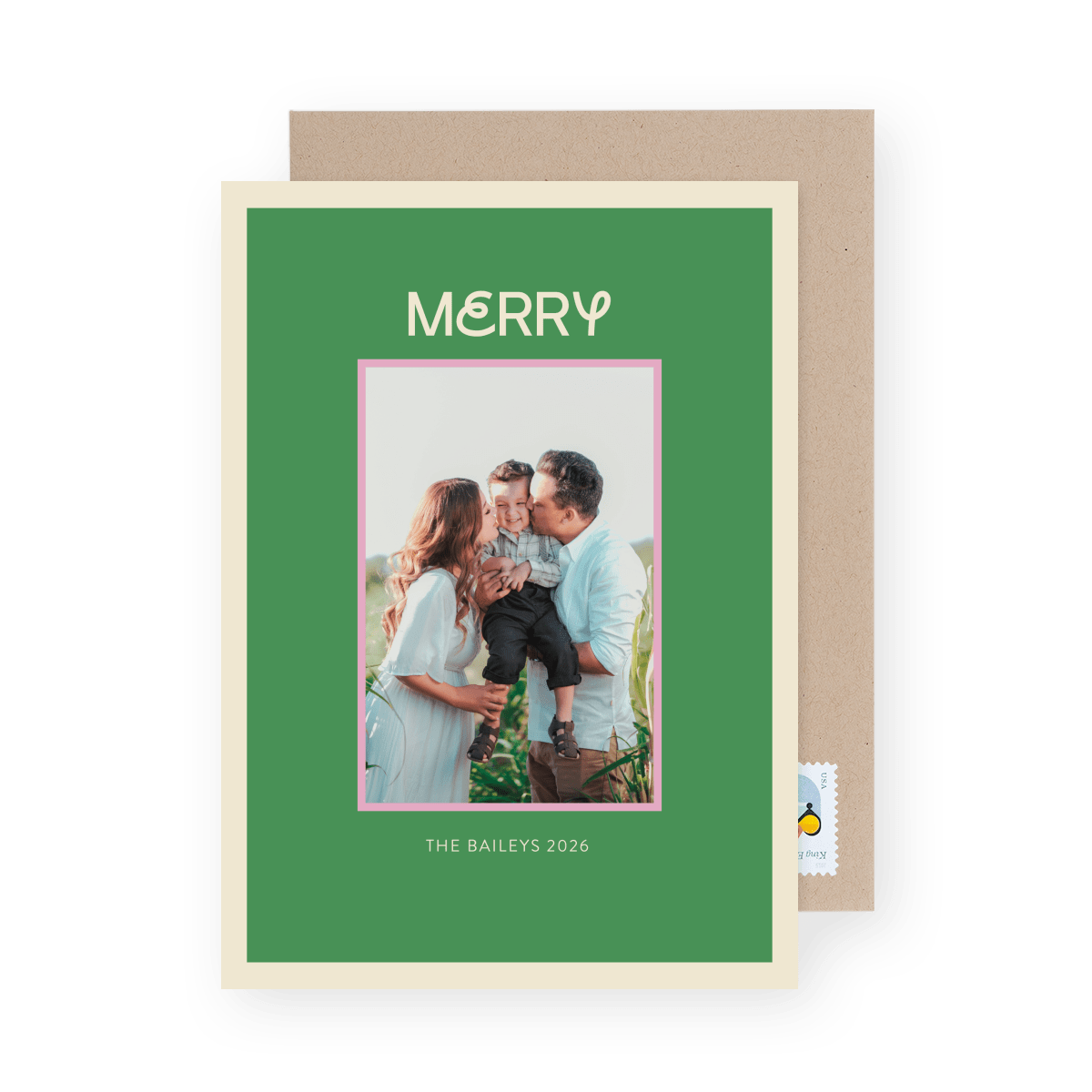 Layered Frame Green
