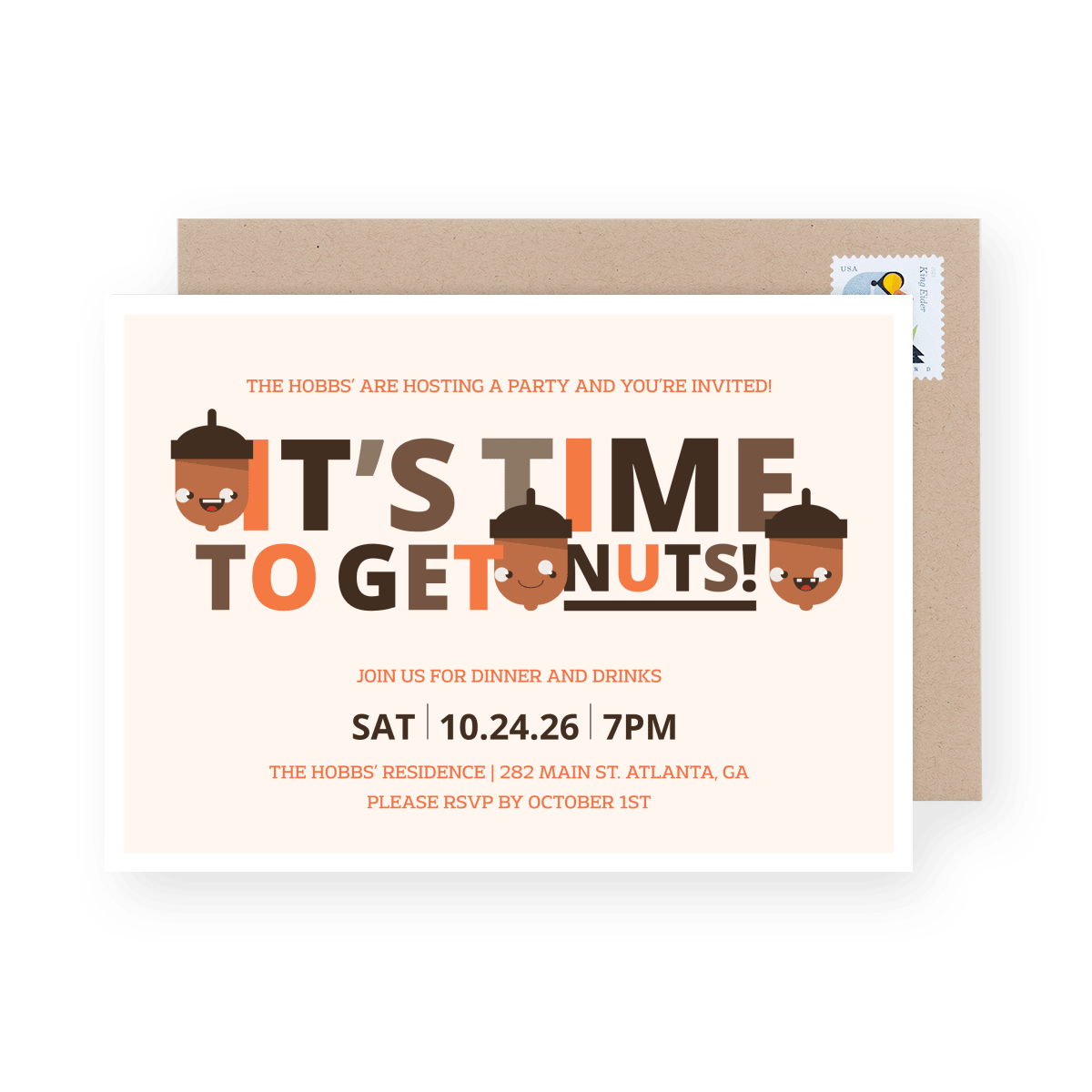 Get Nuts Party Invite