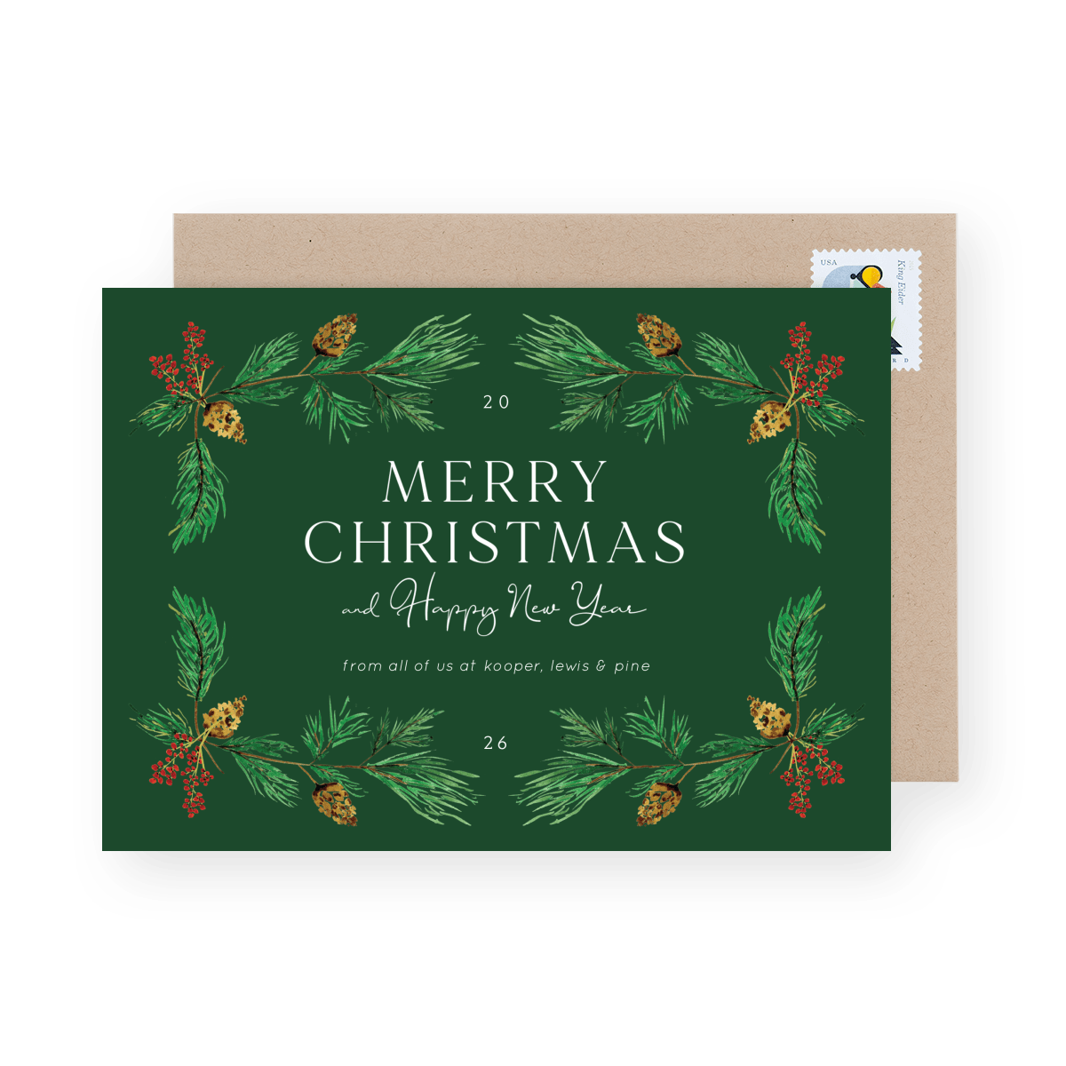Pine Garland Frame