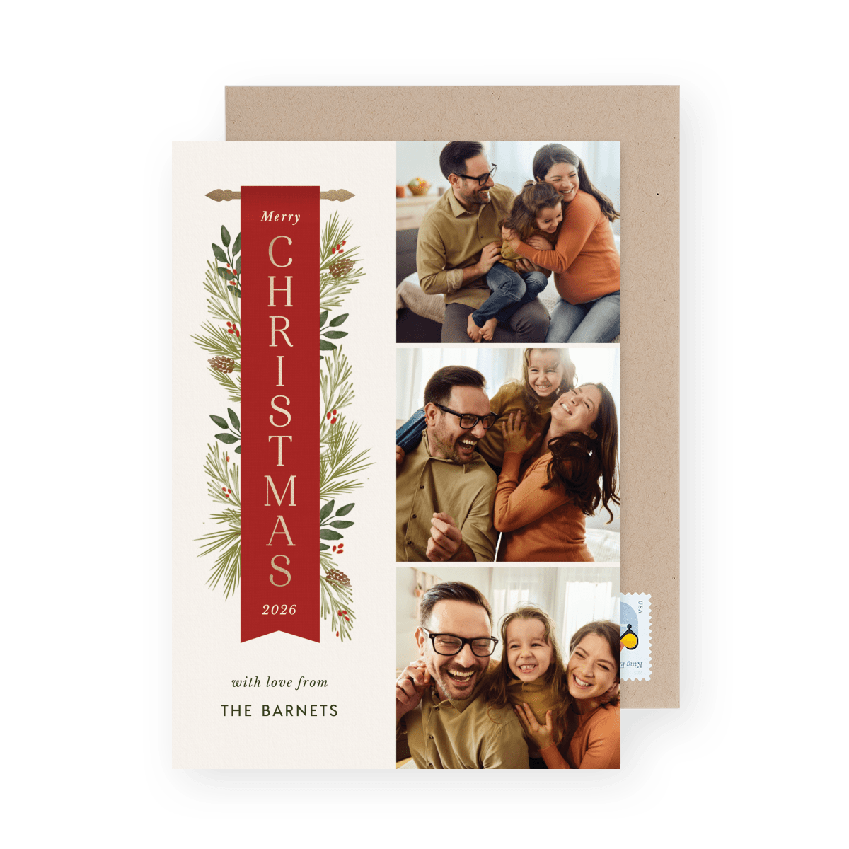 Red Merry Christmas Banner