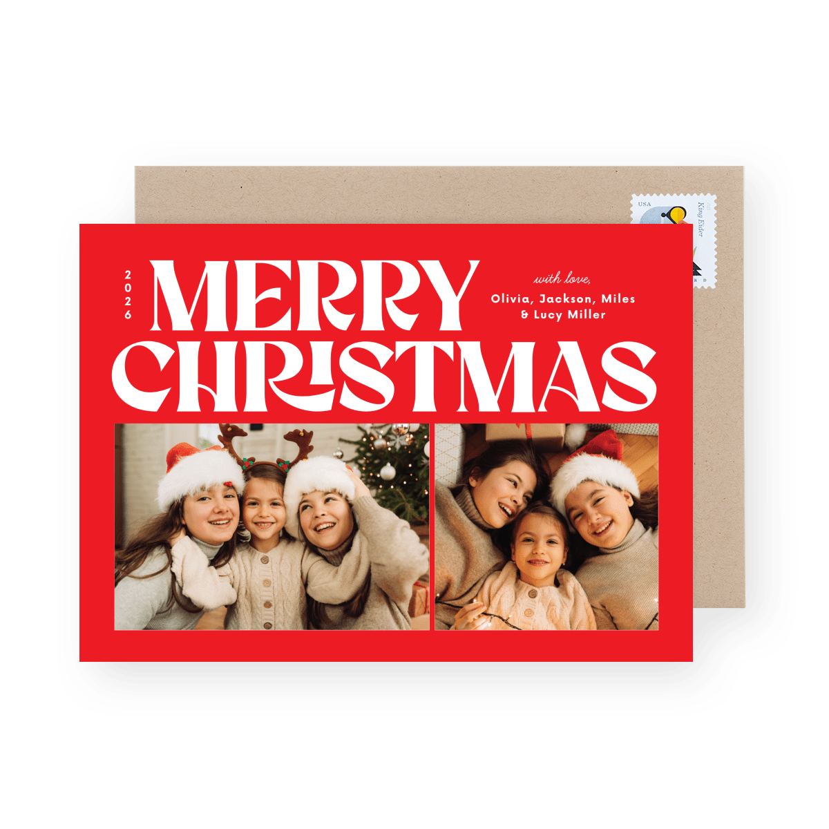 Red Bold Christmas Header