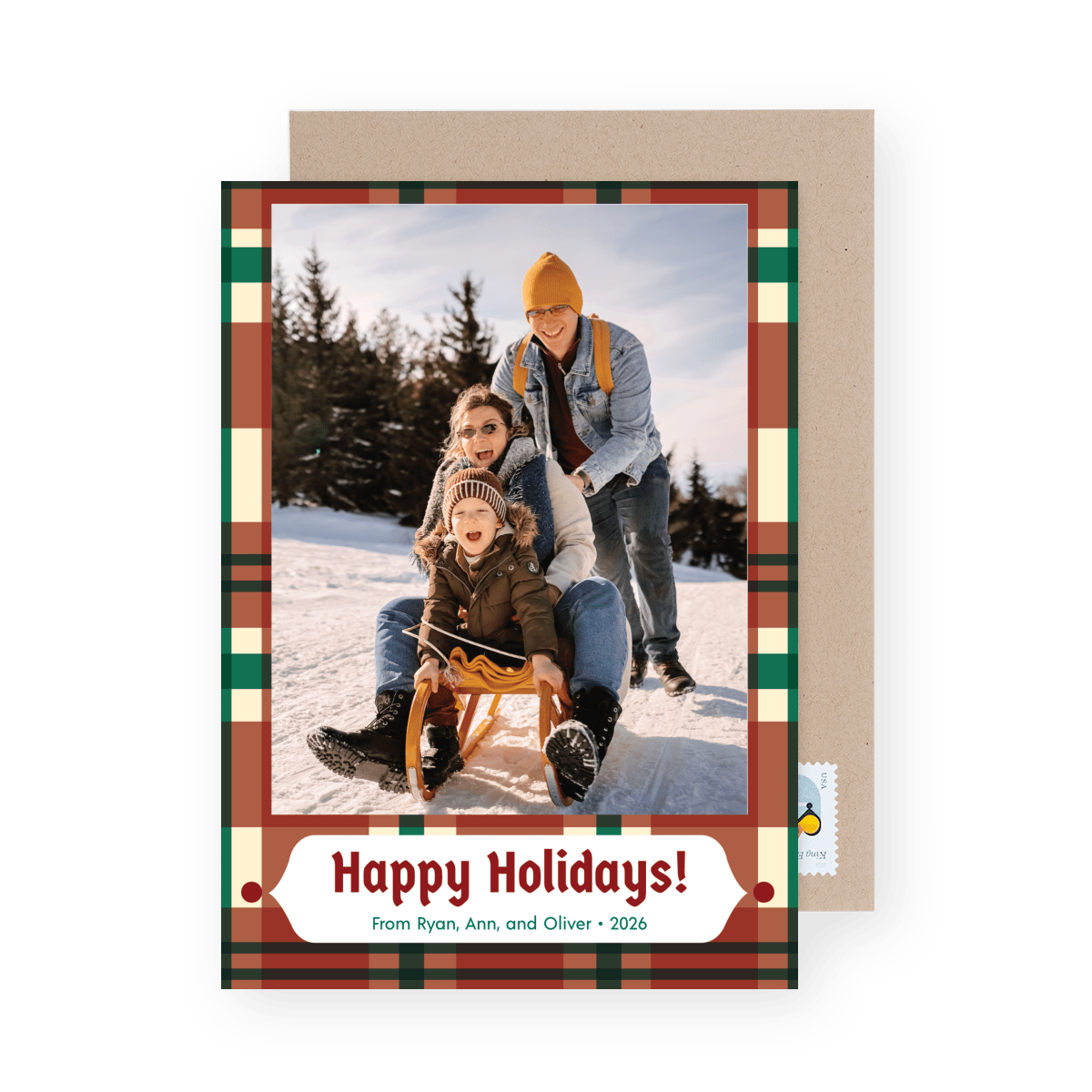 Plaid Photo Holiday