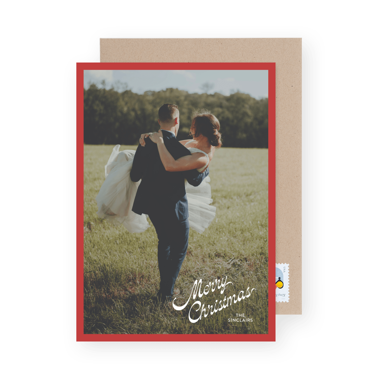 Red Christmas Frame