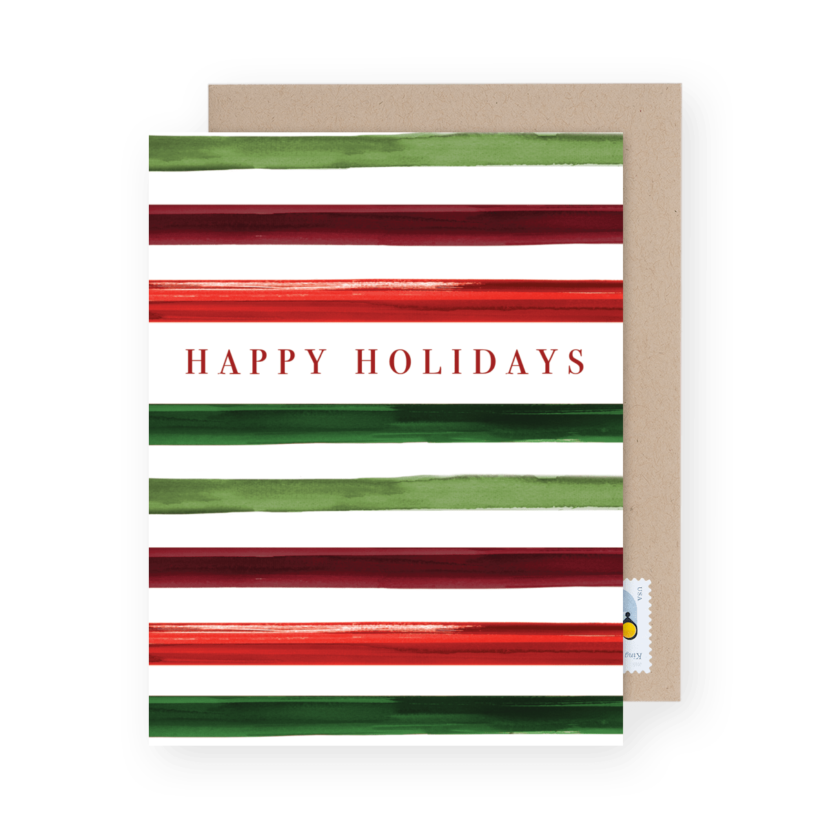 Happy Holidays Multi Stripe