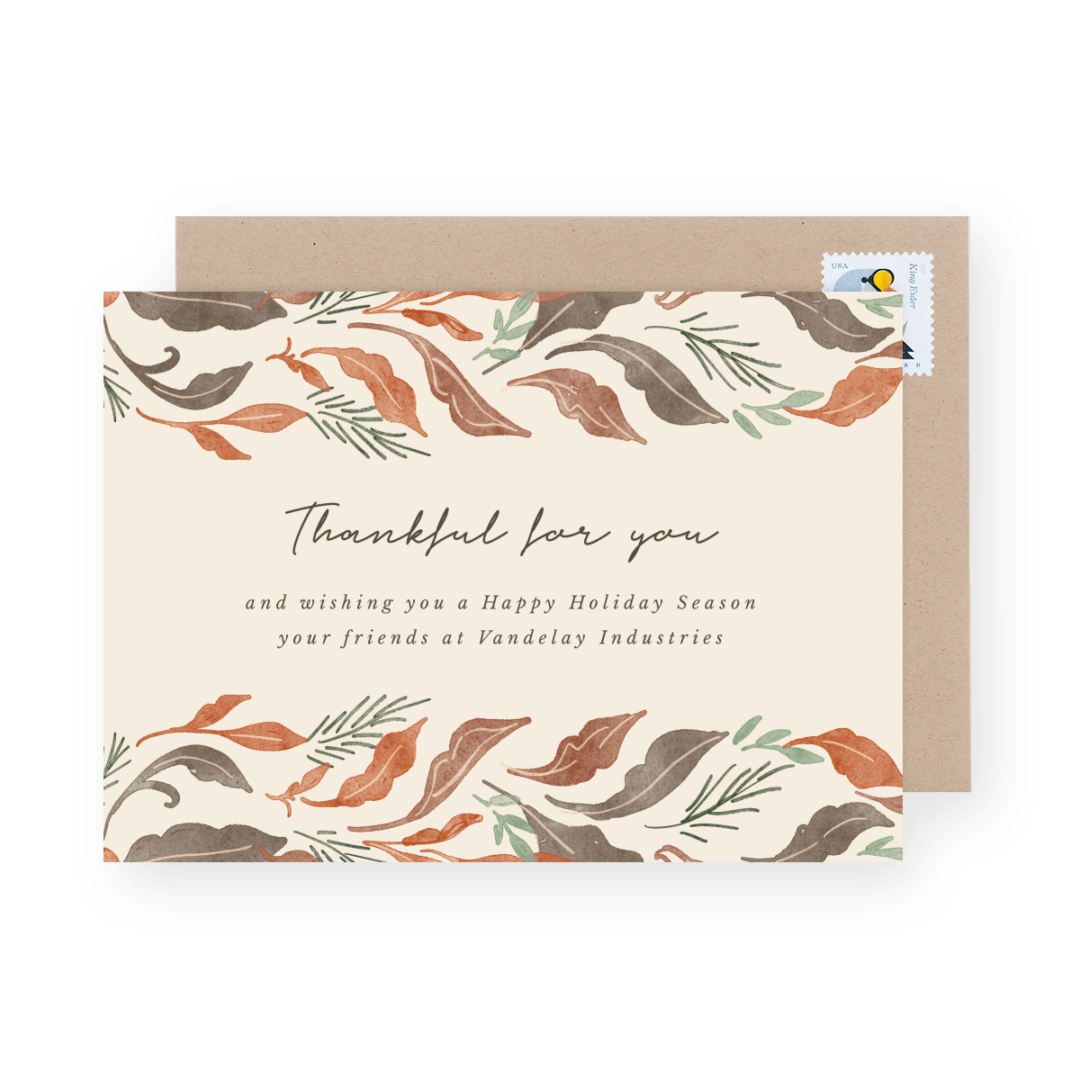 Thankful Woodland Leaves