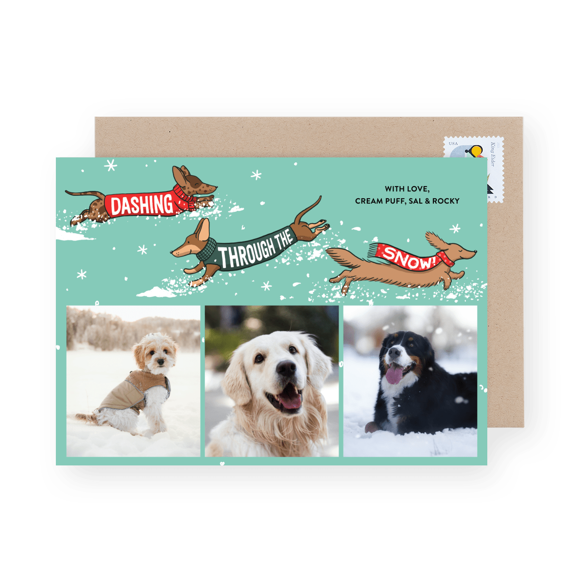 Dashing Through The Snow Dogs