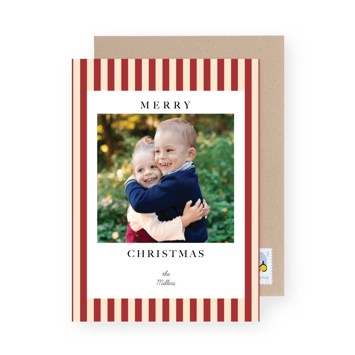 Elegant Stripes Burgundy