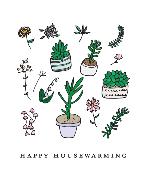 Housewarming Plants by Paula & Waffle | Postable