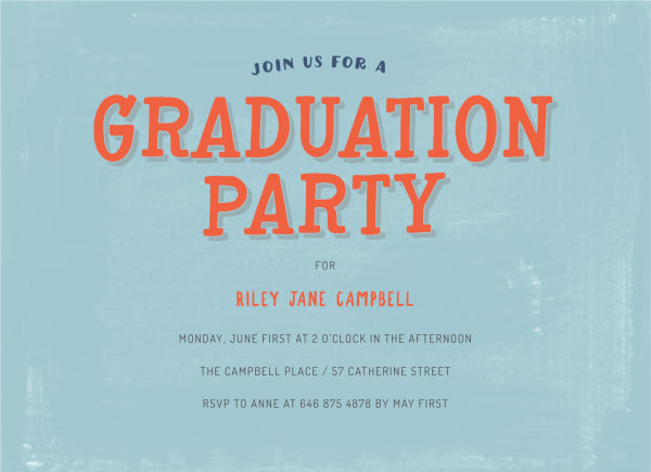 Blue & Red Grad Party by Postable | Postable