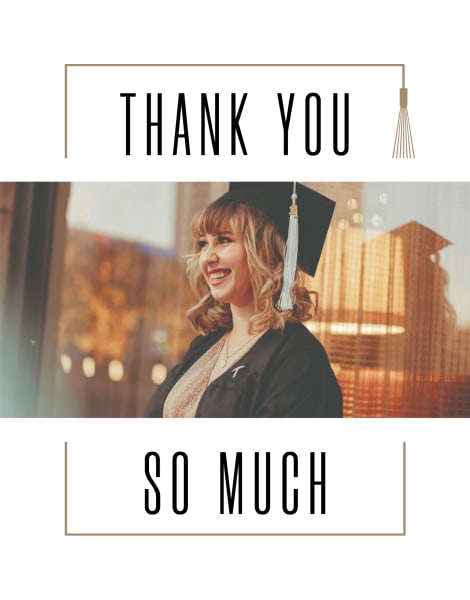 grad thank you cards examples Confetti Polka Dot Graduation Thank You Cards (10 Pack