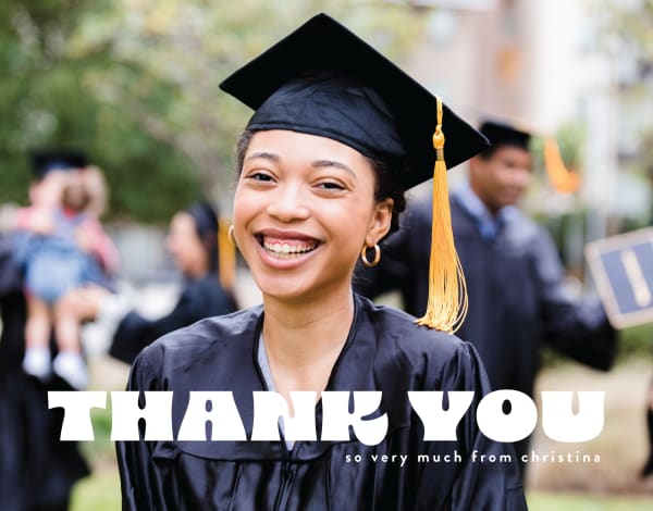 Graduation Thank You Cards  Mailed For You | Postable