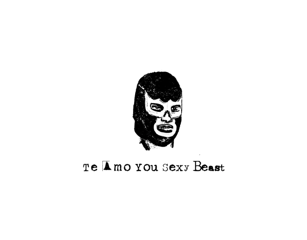 Luchador Sexy Beast Love Card