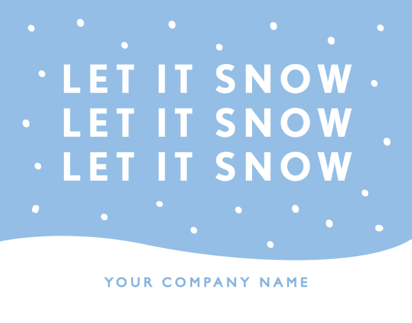 Let It Snow Business Holiday Card