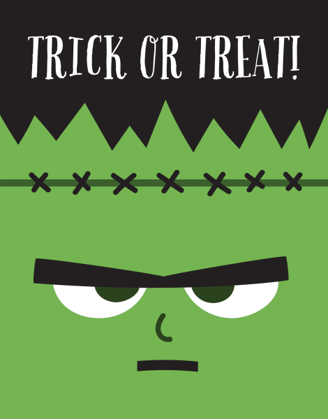 Frankenstein Halloween Card