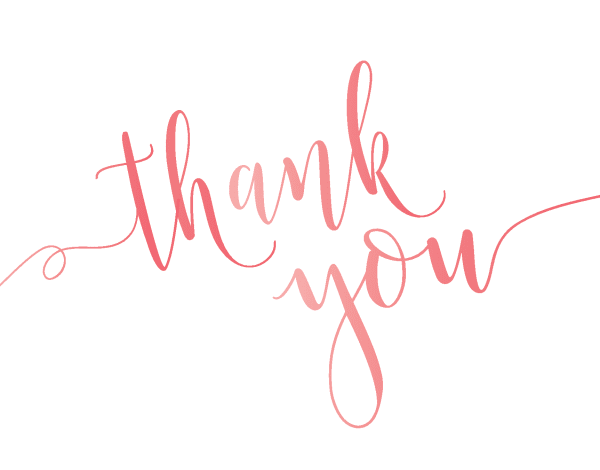 Thank You Watercolor Lettering by Postable | Postable