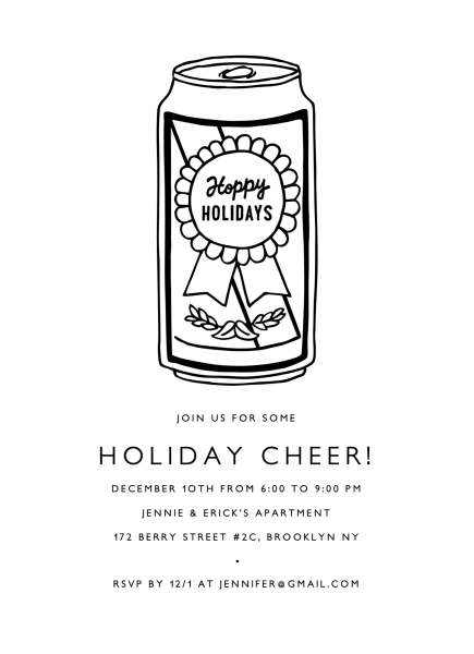 Hoppy Holidays Invite