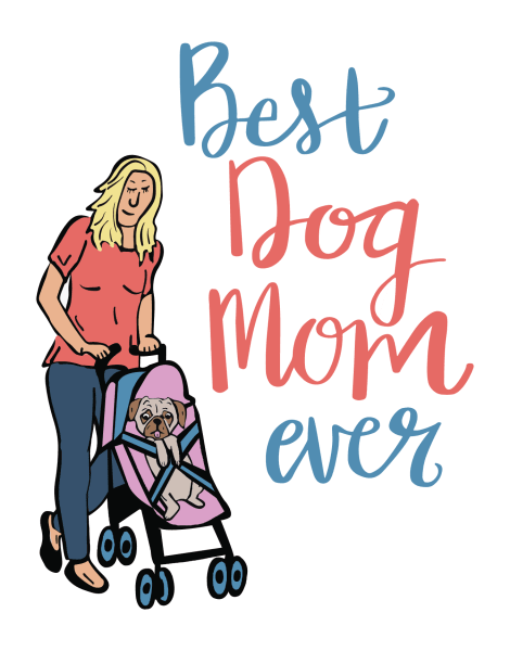 Happy Mothers Day To The Best Dog Mom Png, Dog Mom Png