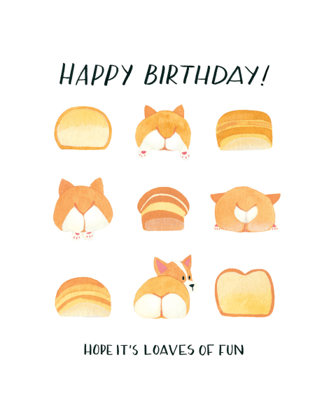 Corgi Butts Birthday