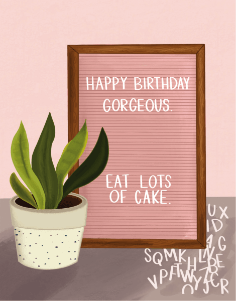 Letterboard Birthday