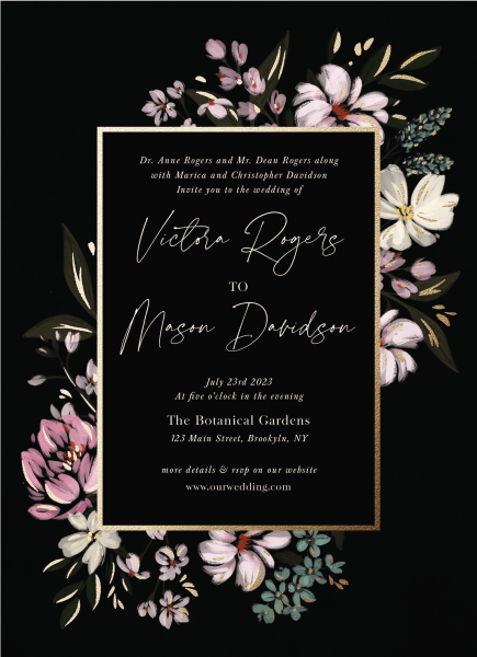 Flower Frame Invite