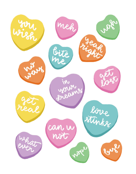 Funny Candy Hearts
