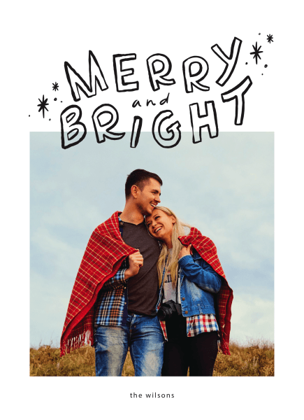 Merry & Bright Handwritten