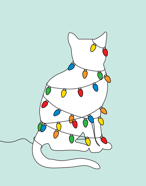 Cat Holiday Lights